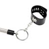 PU Leather Hand Cuff Bracelet Stainless Steel Spreader Bar with Lock & Keys