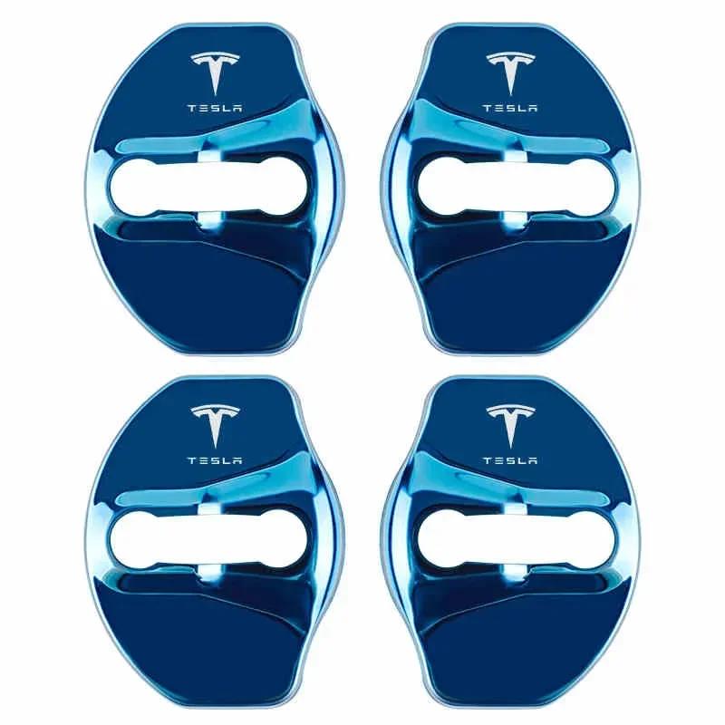 

Car Sticker For Tesla Model 3 Y Juniper Highland 2020-2026 2025 Hot 4PCS Car Door Lock Cover Tesla Anti-Rust Decorative Premium
