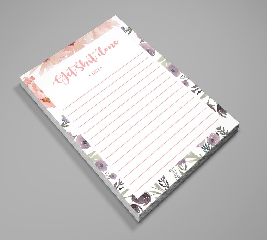 Inkdotpot Dagsplanleggerliste Notatblokk Notatblokk, Udatert gjøremålsliste Avrivningsblokk - 4,5 x 7,5 tommer (50 ark) Arrangør