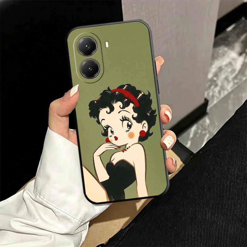 B-Bettys B-Boops Girl Soft Phone Case for Xiaomi Poco X5 X6 X7 X8 Pro Max X3 F7 F8 Ultra M8 M7 M6 M5 Redmi 15 15C 14C 13C 12C X4