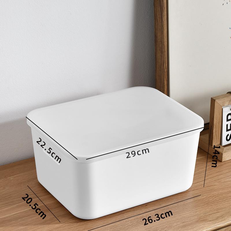 Stapelbare Aufbewahrungsboxen mit Deckel - Kunststoff-Organizer-Schubladen für den Schreibtisch, Mehrzweck-Aufbewahrungsboxen für Snacks, Unterwäsche