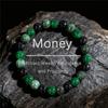 Fashionable 8mm Green Beaded Bracelet - Handmade Elastic Rope Bracelet - The Best Gift To Give