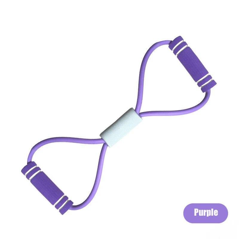 Resistance Fitness Band Yoga Gym Fitness Equipment Pull Rope Figure 8 Elastic Chest Expander Muscle Training Pull Rope