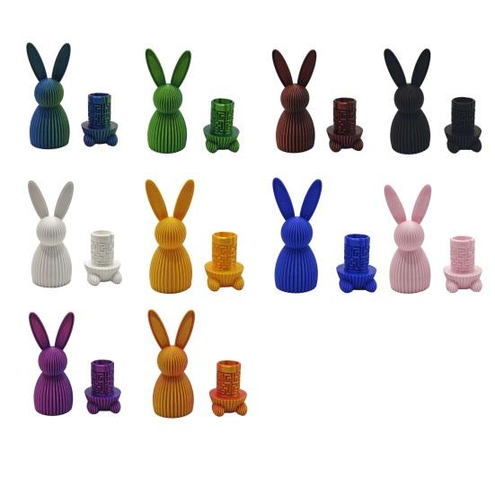 3D-gedruckte Hasenfigur mit Geheimfach Hasenförmiges Labyrinth Geschenkbox Pädagogisches Stressabbau-Puzzle Tier Ostergeschenk