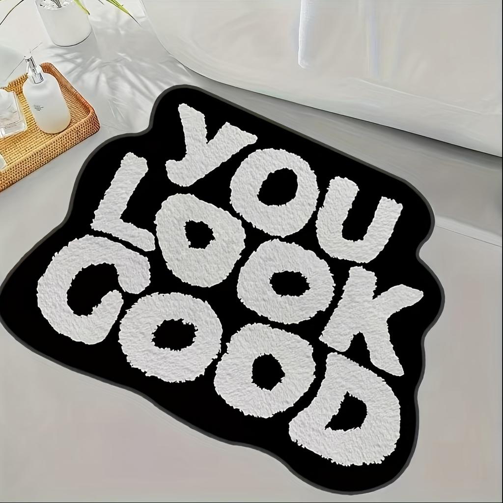 youlookgood Exquisite Short-Pile Carpet Soft and Comfortable, No Shedding Home Bedroom Bedside Rug Bathroom Bath Mat