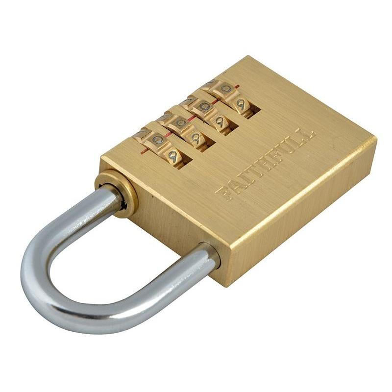 Faithfull Brass Combination Padlock