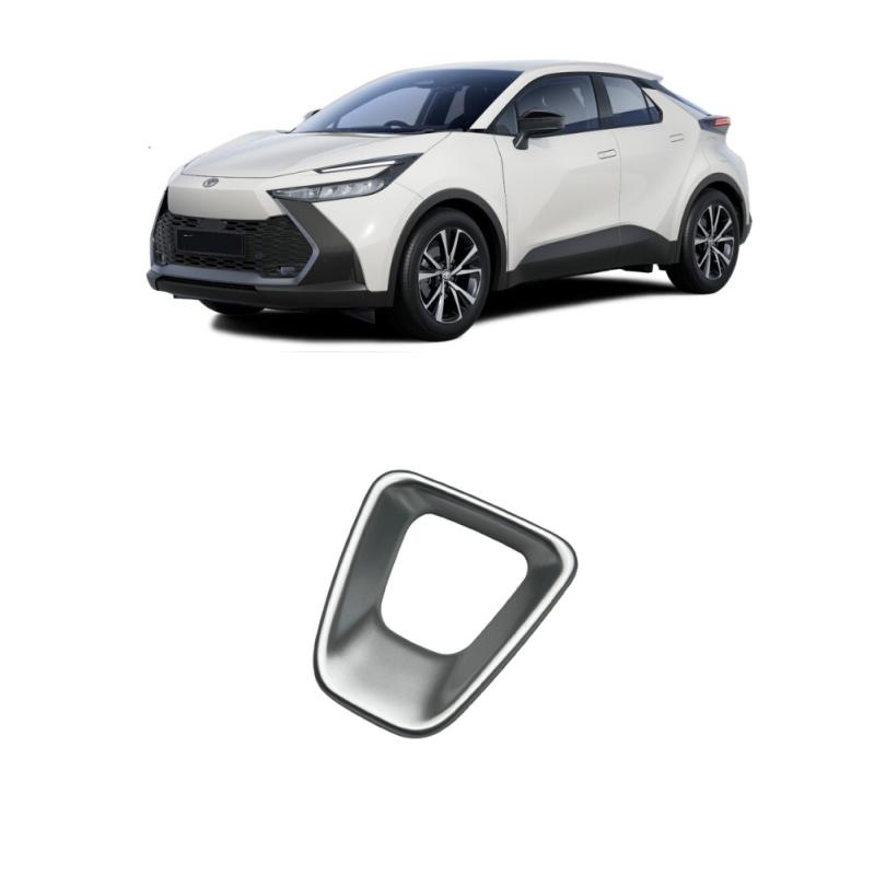 For Toyota CHR C-HR 2024 2025 ABS Carbon Fiber Car Steering Wheel U Decoration Cover Sticker interior  Accessories