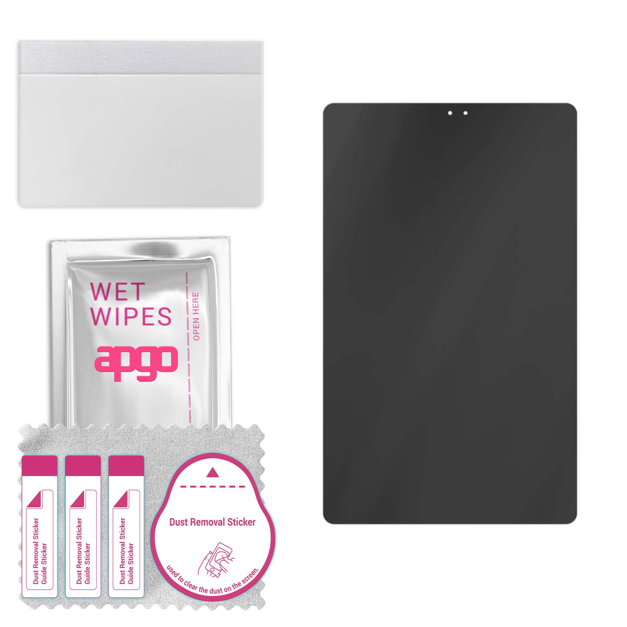 

apgo Privacy Matte Hybrid protective glass compatible with Samsung Galaxy Tab S5e, flexible nano glass, great replacement for tempered glass, scratch-