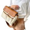 Korean INS Mommy Bag Large Capacity Multifunctional Casual Maternity Bag Color Block Lightweight Crossbody Mom Bag