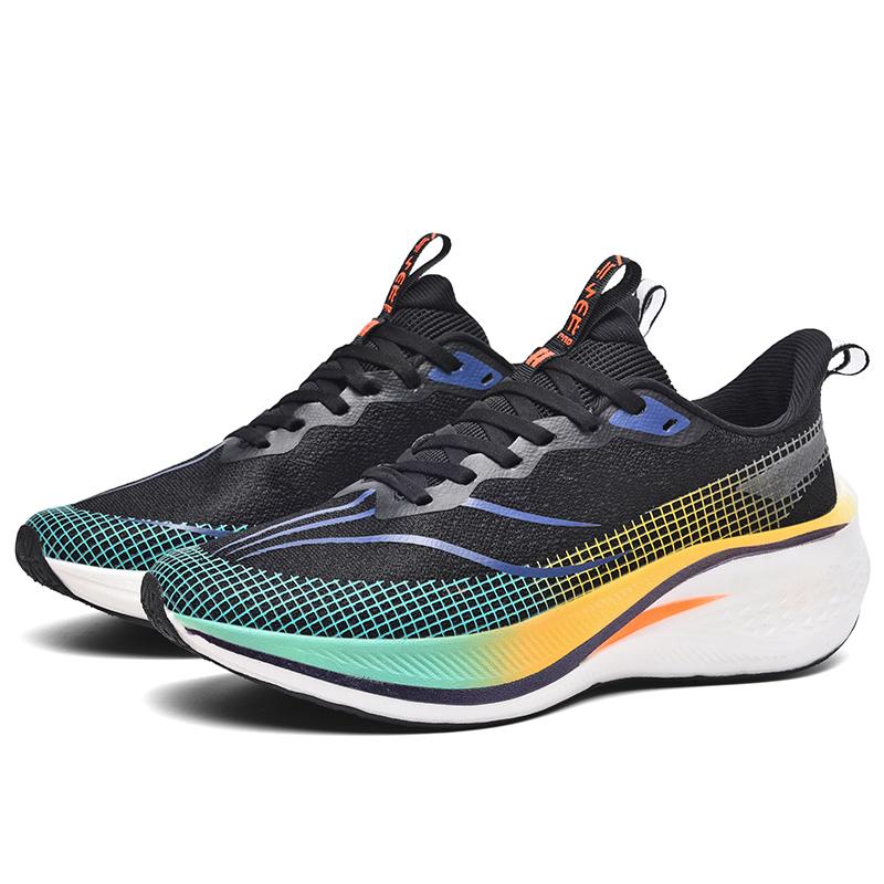 Women's Casual Sneakers*Men Sports Shoes Carbon Plate Running Male Marathon Racing Shock-absorbing Athletics Training Shoes Gym