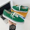 Pánské boty, ležérní ploché plátěné tenisky, dámské venkovní jednobarevné mělké sportovní boty, tenisová obuv, šněrovací vulkanizované boty