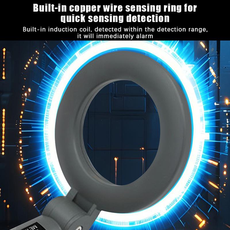 Portable Handheld Metal Detector Gold Search Treasure Detector Foldable High Sensitivity Metal Detect Tool Security Checker