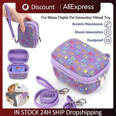 For Bitzee Interactive Toy EVA Hard Case w/Hand Strap Digital Pet Carry Case Virtual Pet Game Bag Anti-Scratch Protective Case