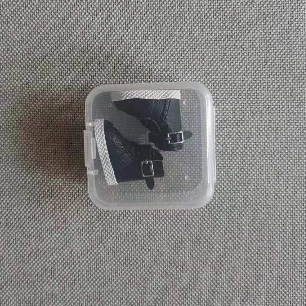 Rakulifey Obitsu 11 Shoes for Obitsu Dolls 5 Colors 11cm, (Black)