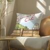 Comic Simple Humorous S-Simons Cat Pillow Case Double-Sided Plush Sofa Cushion Covers Organic Breathable Invisible Zipper