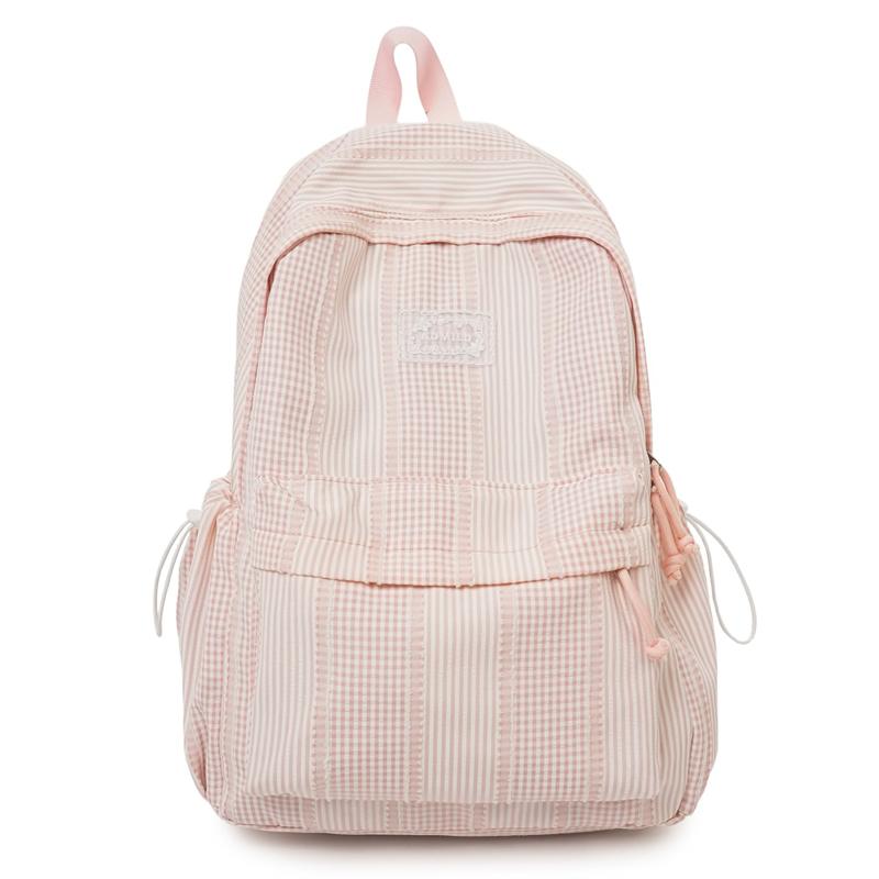Campus Schoolbag Women's Plaid Backpack Junior Senior High School Students Large Capacity Travel Backpack