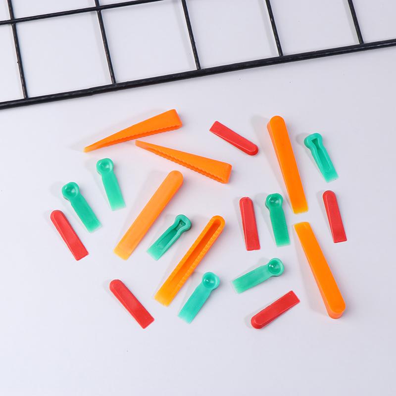 100Pc Reusable 5Mm Plastic Tile Wedge Spacer Leveling Clips Floor Locator Ceramic Tiling Laying Adjustment Construction Tool