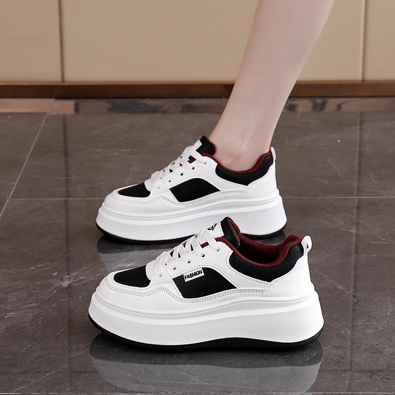 2025 spring new little white shoes women's popular thick baseplate shoes high-end fashion casual women's shoes XM-SHA19