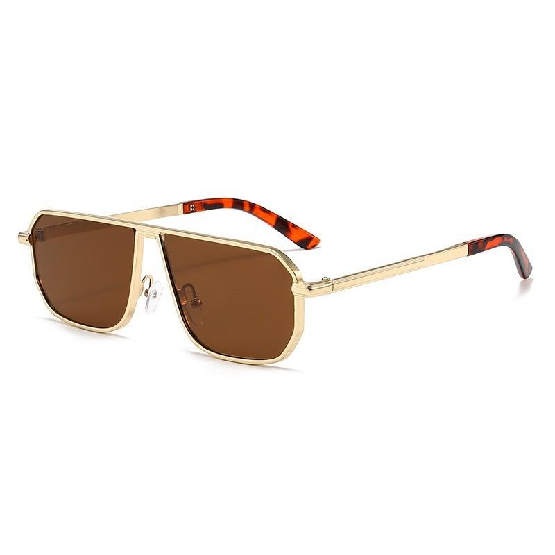Geometric Square Sunglasses For Men With Uv400 Protection For Outdoor Driving And Fashion