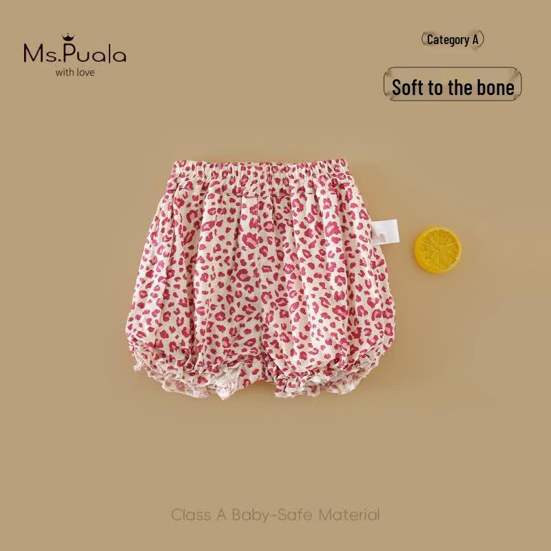 

MS.PUALA Toddler Girls Summer Floral Shorts 110 cm