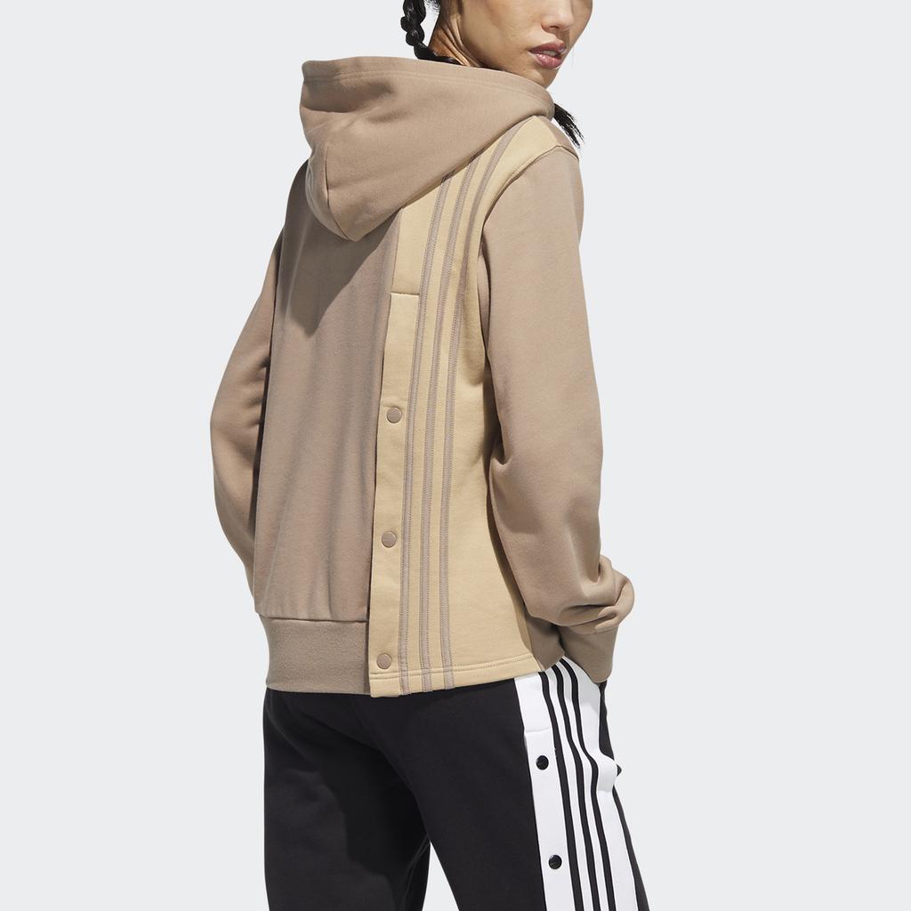 Adidas Originals American College Patchwork Retro Design Sports Pullover Sweatshirt Women sweatshirt Brown HH9450