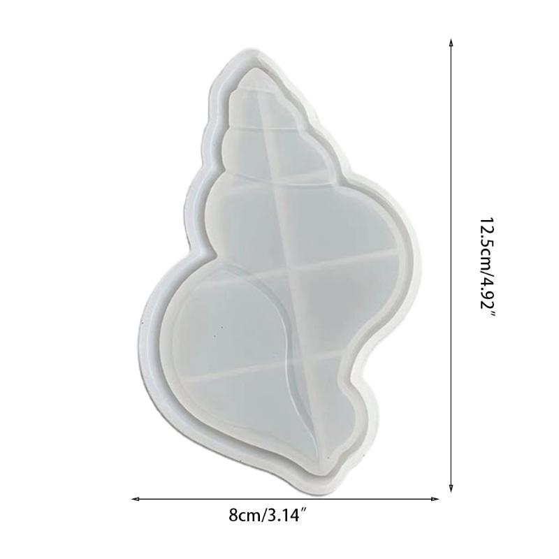 Servire Borad Cristal Epoxidic Mold Coaster Cup Mat Cristal Mold pentru Shell Conch Tava Silicon Mucegai Farfurie Fructe Turnare Mol