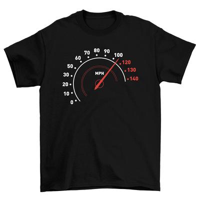 Araba Hız Göstergesi Otomobil Yarışı Tamircisi Unisex Tişört