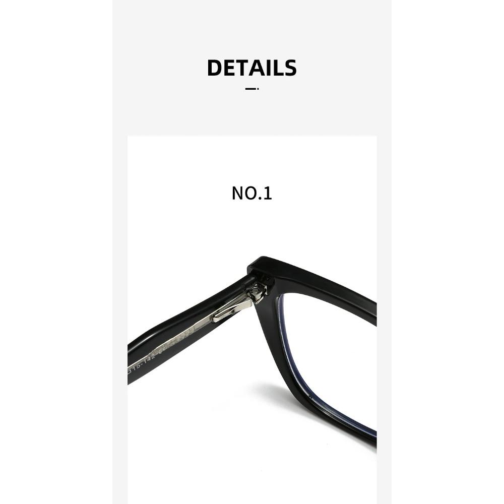 New Anti-Blue Light Glasses for Women Pc Core Legs Fashion Retro Plate Color Flat Mirror Can Be Equipped with Mirror 5704