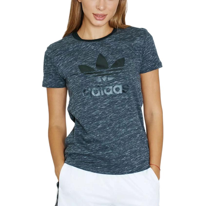 Adidas Originals Lifestyle Casual Series Round Neck Pullover Short Sleeve T-Shirt Women T-Shirts AY7904