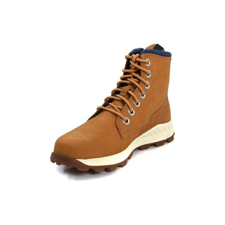 Timberland Top Grain Leather Breathable Durable Short Outdoor Boots Men boots Brown A2E7F