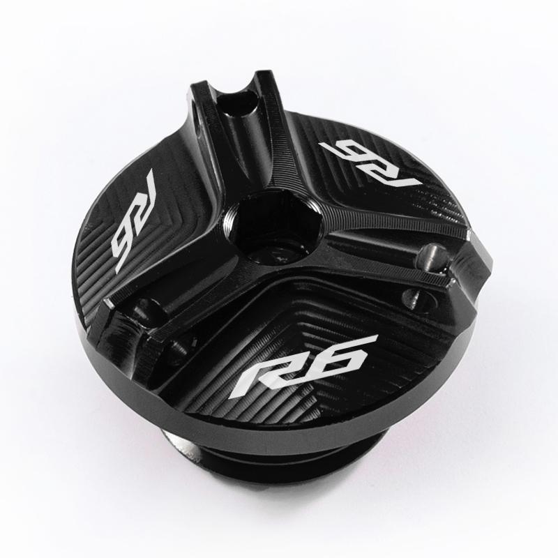 For Yamaha R6 YZF R6 YZFR6 YZF-R6 2010- 2022  Front and Rear Brake Fuel Tank Cap and Filler Cap Protection