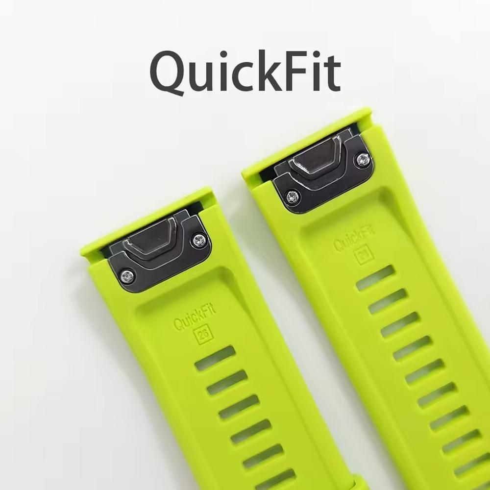 QuickFit 22mm 26mm Strap For Garmin Quatix 8 7 6 5 Sapphire Tactix 8 7 Pro Delta Bravo Silicone Band Fenix 7X 7 6X 6 5X Bracelet