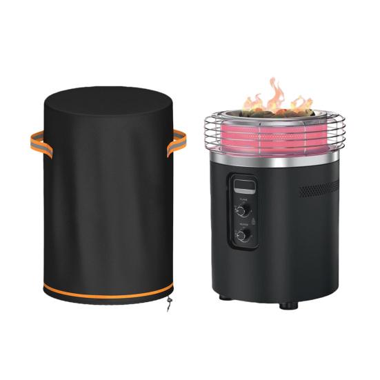 Waterproof Firepit Cover Oxford Cloth Firepit Guard with Drawstring Adjustable Protective Cover from Dust Snow