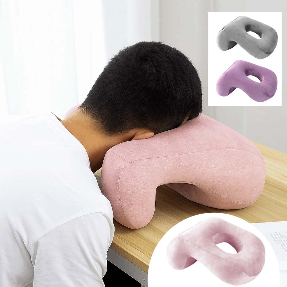 Facial Support Office Nap Pillow Comfortable Cushion Pillow Hollow Reclining Pillow  Men/Women