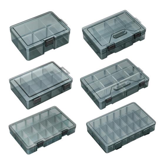 Workbench Tool Storage Box 6/8/10/18/21 Grids Heavy Duty Hardware Screw Bolts Small Parts Organizer Container with Removable Partition