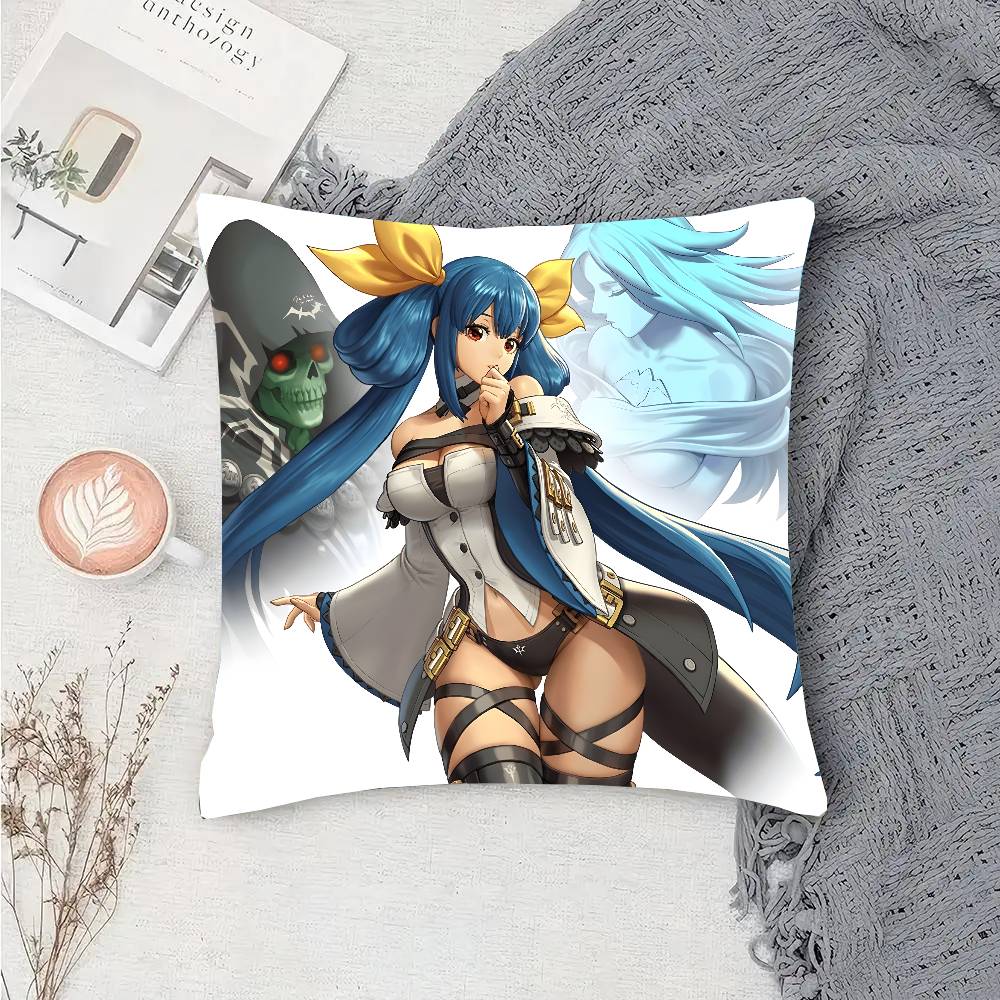 Queen Dizzy Fighting Game GGuilty Gear Pillow Case Fashion Square Pillowcase Bedroom Sofa Room Ins Decoration Leisure