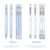 2Pcs/Box Creative ST Tip Gel Pen Press Type 0.5mm Black Ink Ballpoint Pen School Office Supplies Neutral Pen