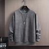 Men's Washed Effect Crew Neck Sweatshirt - Casual Loose Fit Pullover
