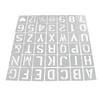 42pcs Spray Paint Stencil Colored Drawing Portable DIY Alphabet Template Stencil for Home