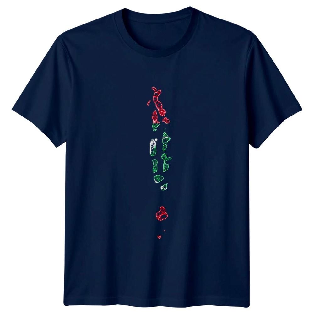 Maldives Map Polygonal Mesh TShirt Maldives Travel Gift For Him And Her