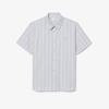 [lacoste] Men's Summer Stripe Short-Sleeve Shirt CH2344-56GZWV