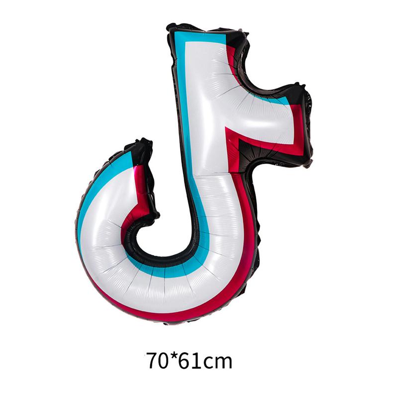 

Tok Theme Tik Foil Balloon For Adults Kids Baby Birthday Party Supplies Decor