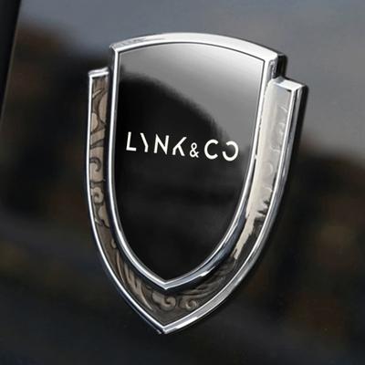 Naklejki samochodowe 3D metalowe akcesoria akcesorium samochodowe dla LYNK&CO 01 02 03 05 06