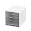 Transparent 4-Layer A4 File Storage Drawer