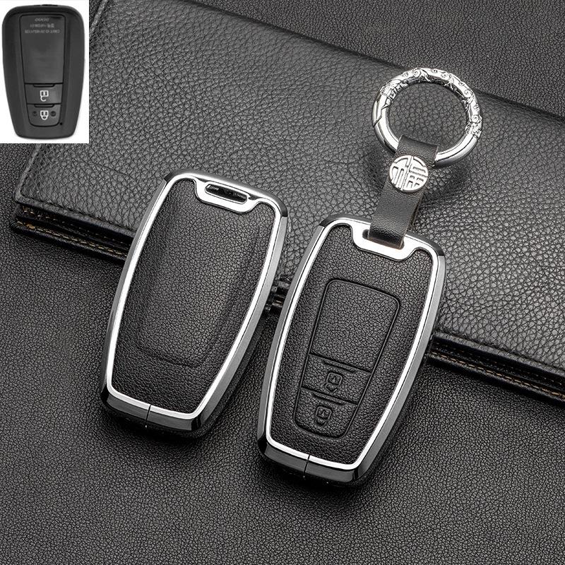 Full-Cover Metal Key Case for Toyota Corolla, RAV4, Rongfang, Wilanda, Levin, Camry