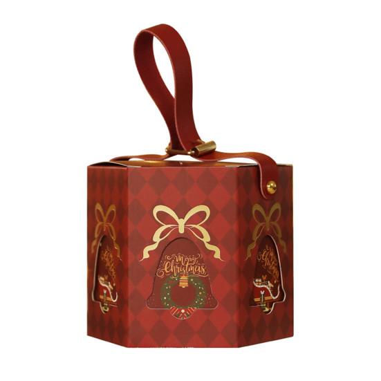 Christmas Gift Box with Handle Cartoon Fruits Candy Treats Goodies Chocolates