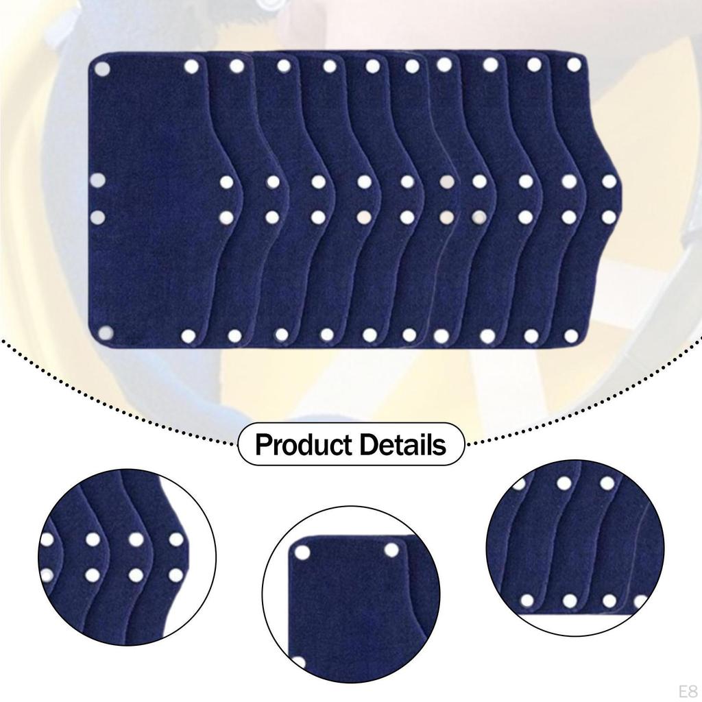 10er-Pack Schutzhelm-Schweißband, Bandfutter, Extrem schweißabsorbierend,