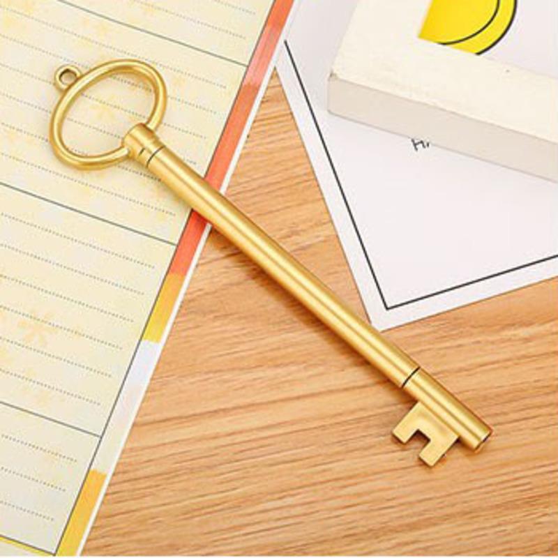 1 Piece Kawaii Retro Key Gel Pen School Office Supplies Vintage Creative Cute Pretty Lovely Pens