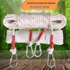 Heavy-Duty Outdoor Steel Core Clothesline (2-Pack)