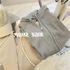 Women's Waffle Knit Hooded Zipper Cardigan - New Loose Slim Design for Autumn/Winter